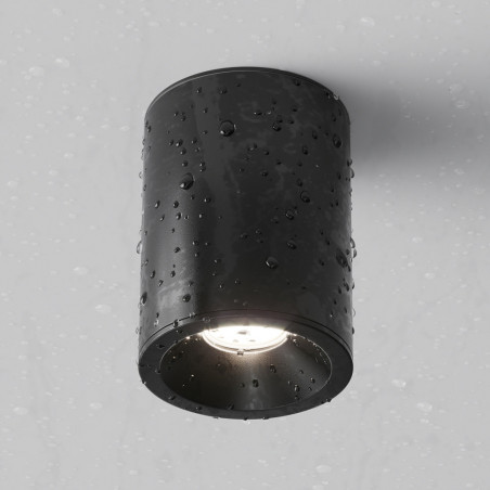 Lampa spot tuba Maytoni Zoom GU10 czarna | Downlight do łazienki