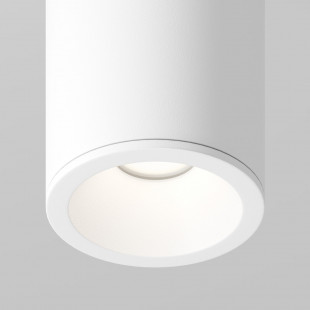 Lampa spot tuba LED Maytoni Zoom GU10 biała | Downlight do łazienki