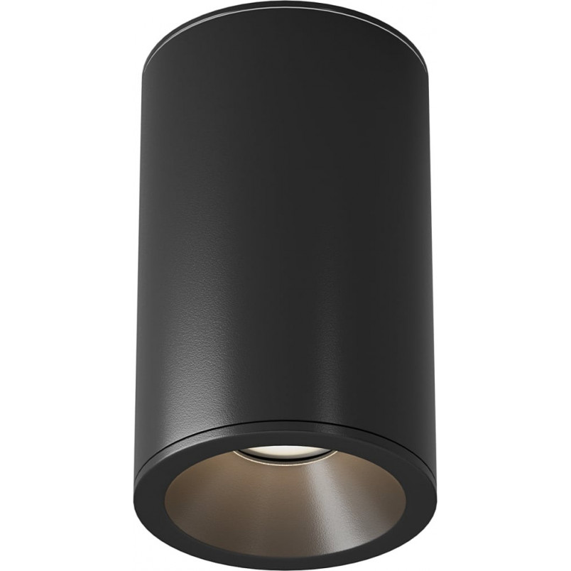 Lampa spot tuba czarna Maytoni Zoom GU10 | Downlight do łazienki