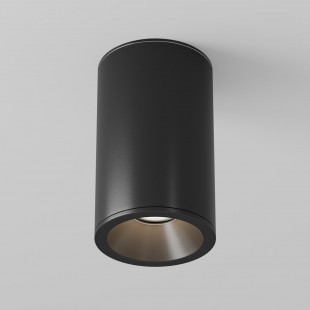 Lampa spot tuba czarna Maytoni Zoom GU10 | Downlight do łazienki