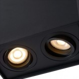 Lampa Spot Podwójna Tube Czarna Lucide | Sklep z Lampami
