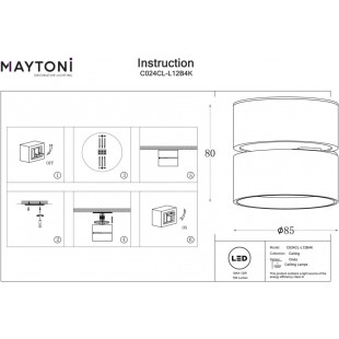 Reflektor LED Maytoni Onda: Oszczędność i Design