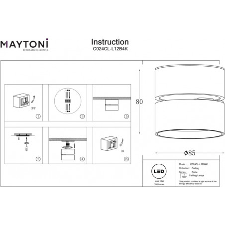 Reflektor LED Maytoni Onda: Oszczędność i Design