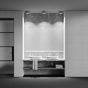 Lampa do łazienki Hydra LED biała Maytoni | Downlight IP44