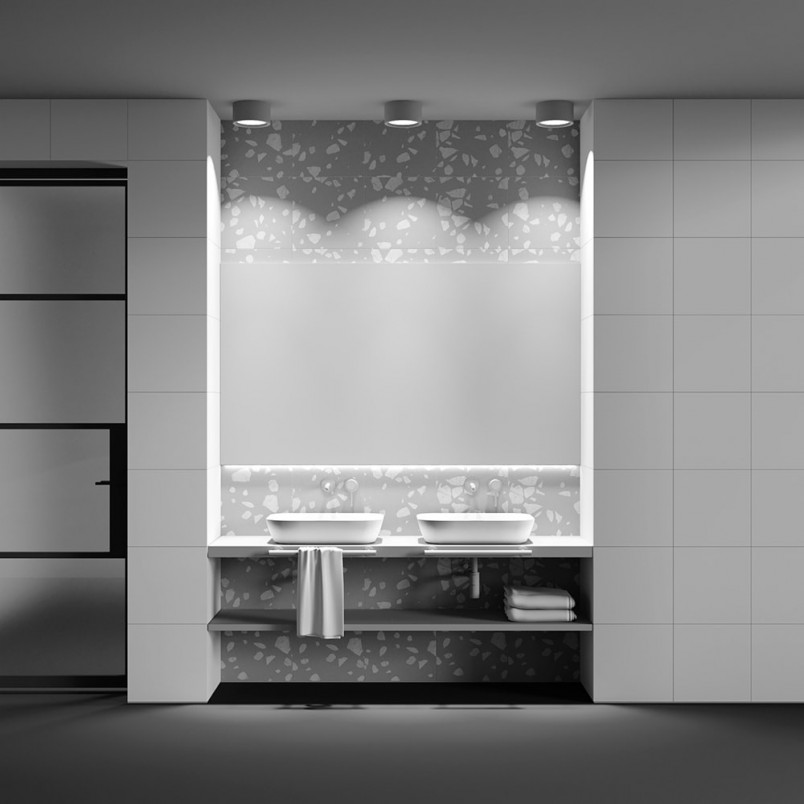 Lampa do łazienki Hydra LED biała Maytoni | Downlight IP44