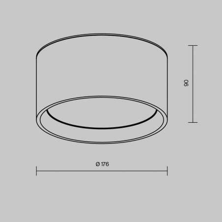 Lampa Maytoni Hydra LED | Spot do łazienki czarny | Najlepsza cena