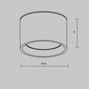 Lampa LED do łazienki Hydra Maytoni - Złota, IP44