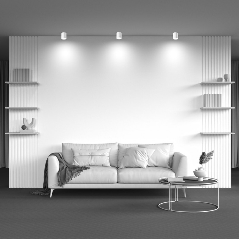 Lampa spot Hoop Maytoni | Nowoczesna lampa biała GX53