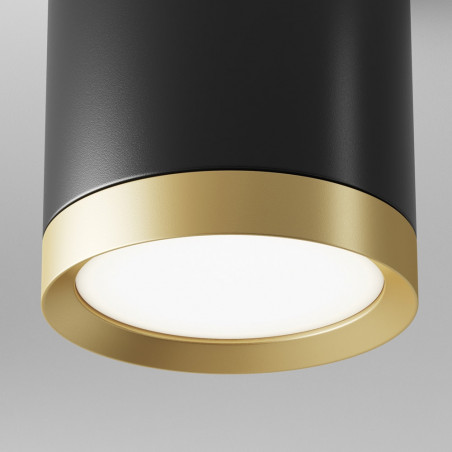 Lampa Hoop Maytoni: Elegancki spot czarno-złoty | Światło z charakterem