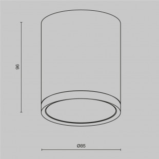 Lampa Hoop Maytoni: Elegancki spot czarno-złoty | Światło z charakterem