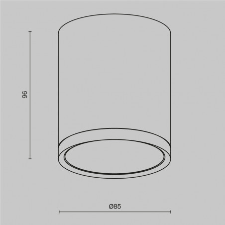 Lampa Hoop Maytoni: Elegancki spot czarno-złoty | Światło z charakterem