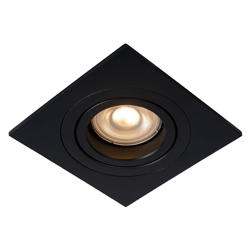 Lampa spot Tube kwadratowa czarna Lucide | Nowoczesne oświetlenie