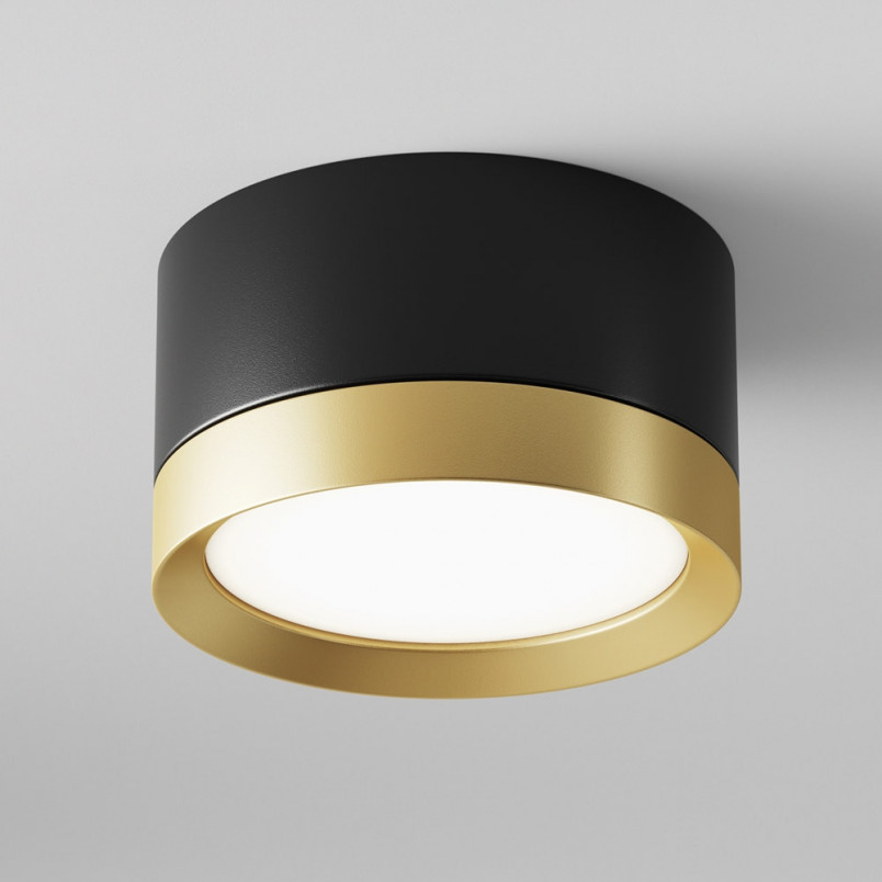 Lampa Hoop Maytoni - Czarno-złota | Nowoczesny design