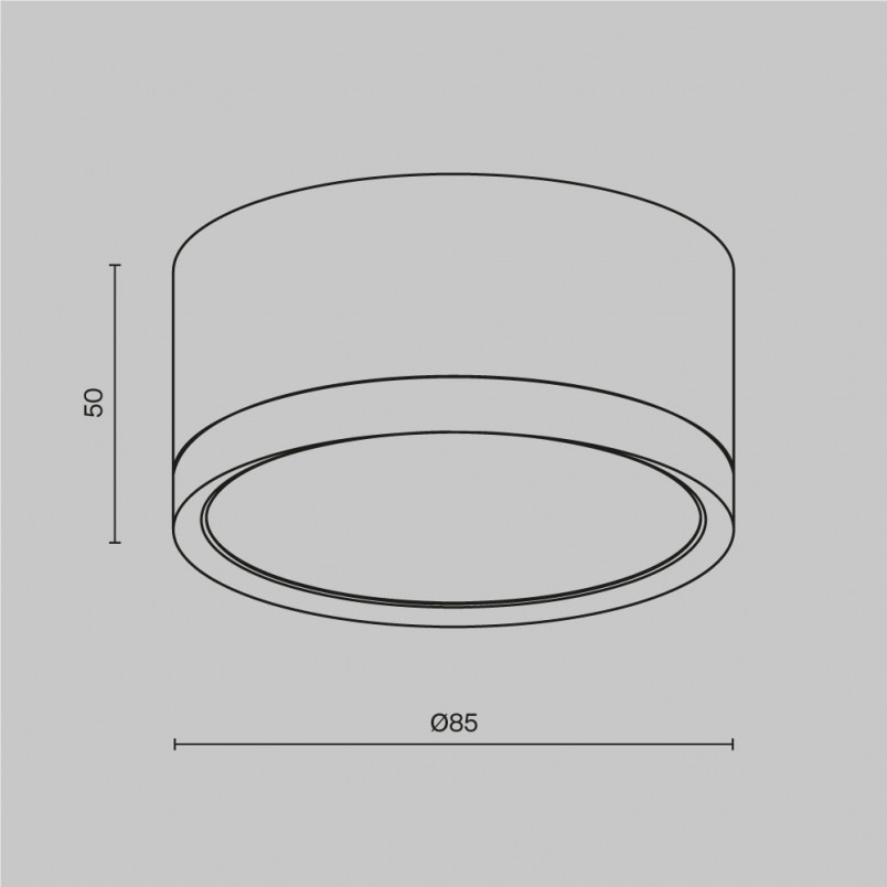 Lampa Hoop Maytoni - Spot okrągły, czarny - Sklep z oświetleniem