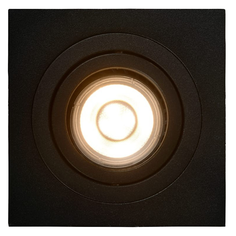 Lampa spot Tube kwadratowa czarna Lucide | Nowoczesne oświetlenie