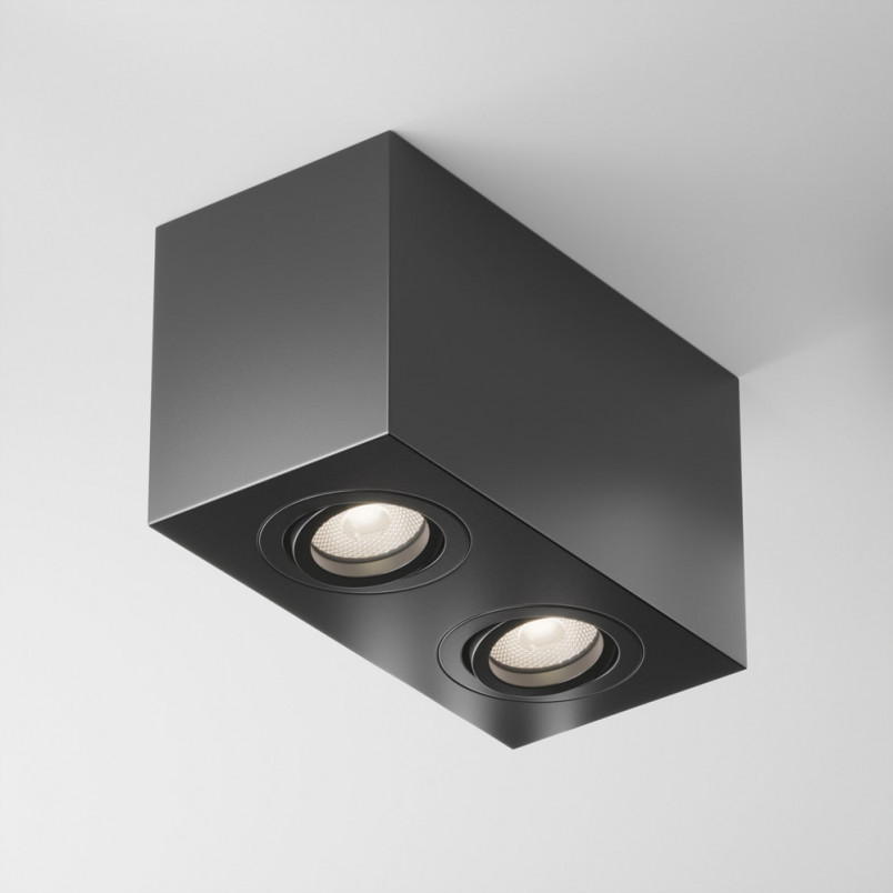 Lampa spot podwójna Atom czarna Maytoni | Oświetlenie LED