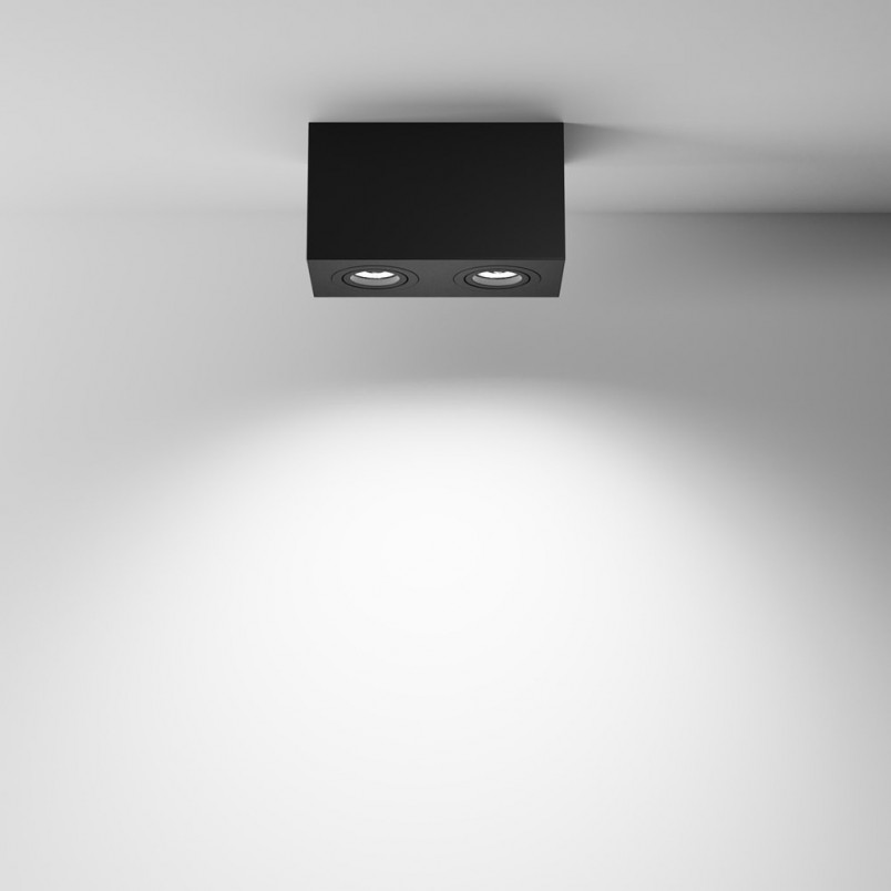 Lampa spot podwójna Atom czarna Maytoni | Oświetlenie LED