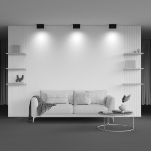 Lampa spot podwójna Atom czarna Maytoni | Oświetlenie LED