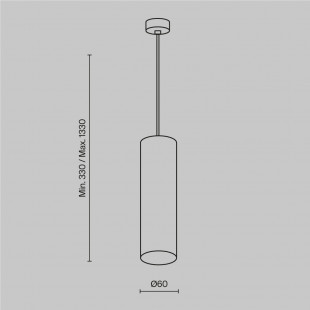 Lampa wisząca Shelby czarna Maytoni - nowoczesny design