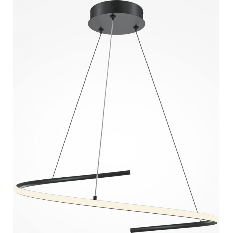Lampa wisząca Curve LED czarna Maytoni | Nowoczesny design