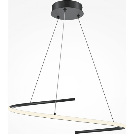 Lampa wisząca Curve LED czarna Maytoni | Nowoczesny design
