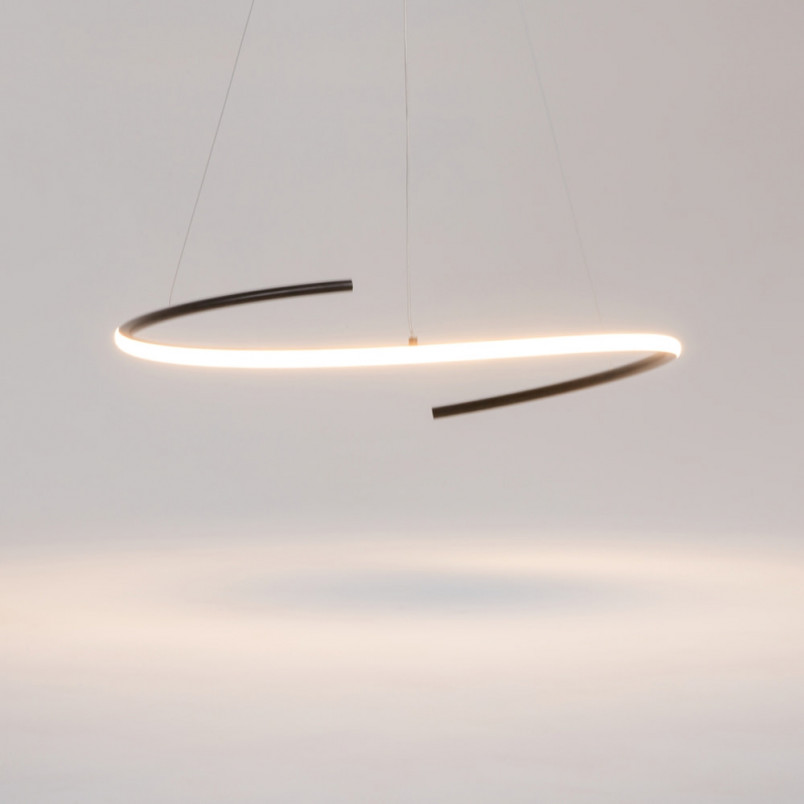 Lampa wisząca Curve LED czarna Maytoni | Nowoczesny design