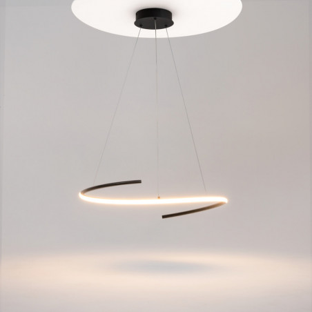 Lampa wisząca Curve LED czarna Maytoni | Nowoczesny design