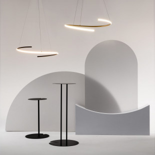 Lampa wisząca Curve LED czarna Maytoni | Nowoczesny design