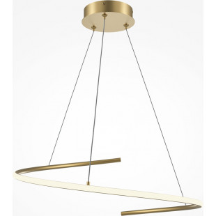 Lampa wisząca Curve LED mosiężna Maytoni | Nowoczesny Design