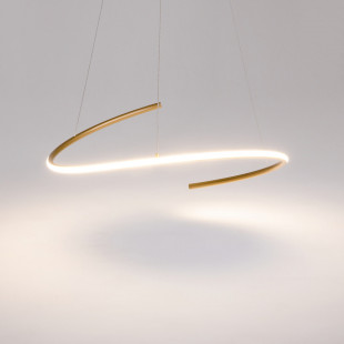 Lampa wisząca Curve LED mosiężna Maytoni | Nowoczesny Design