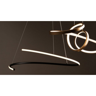 Lampa wisząca Curve LED czarna Maytoni | Nowoczesny design