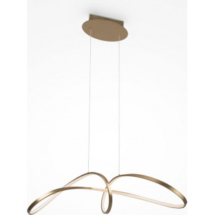 Lampa wisząca Curve LED mosiężna Maytoni | Nowoczesny design