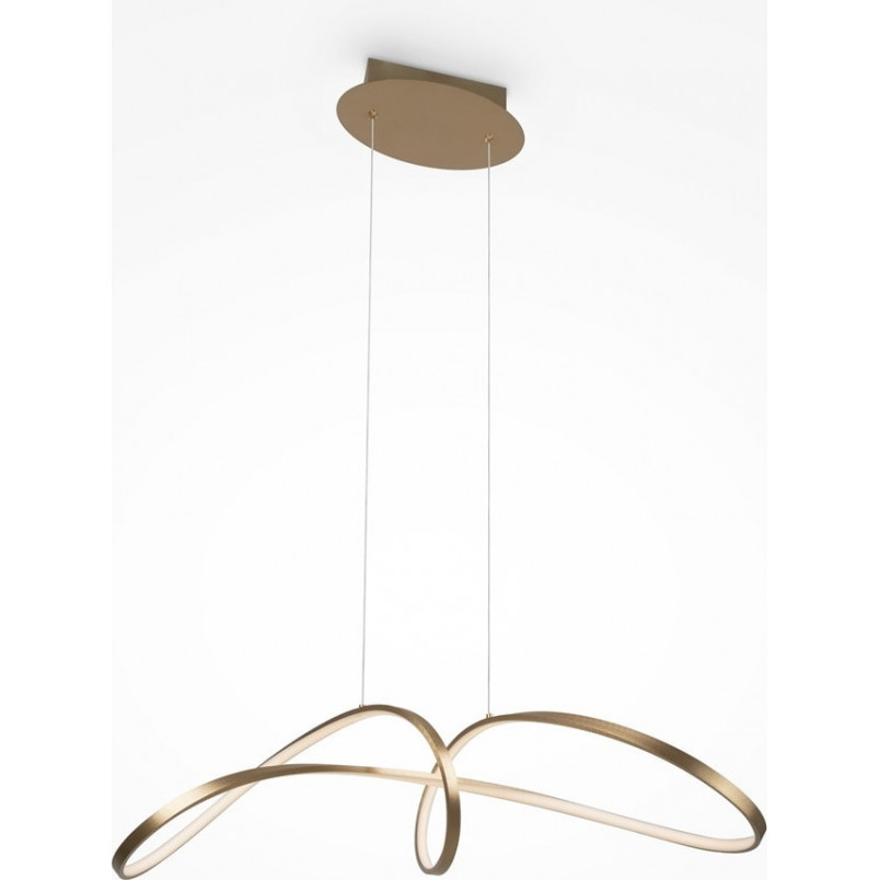 Lampa wisząca Curve LED mosiężna Maytoni | Nowoczesny design