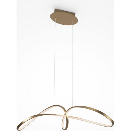 Lampa wisząca Curve LED mosiężna Maytoni | Nowoczesny design