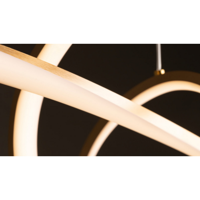 Lampa wisząca Curve LED mosiężna Maytoni | Nowoczesny design