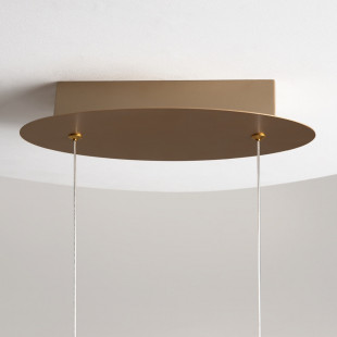 Lampa wisząca Curve LED mosiężna Maytoni | Nowoczesny design