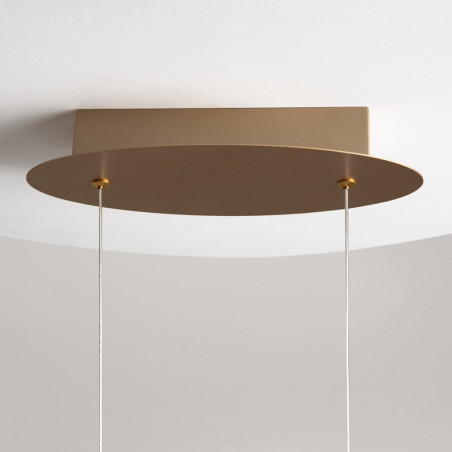 Lampa wisząca Curve LED mosiężna Maytoni | Nowoczesny design