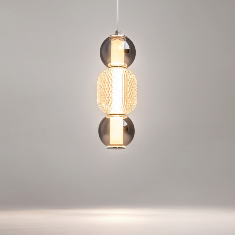 Lampa wisząca Drop LED Maytoni | Glamour, Chrom, Szkło