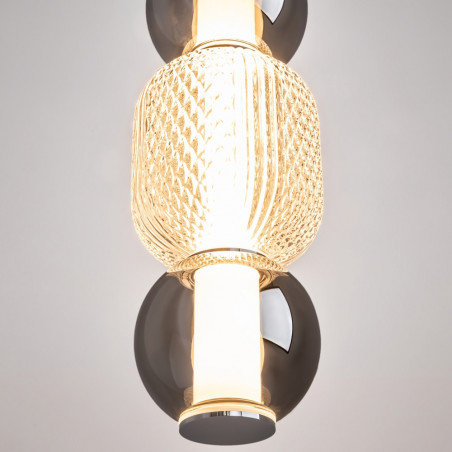 Lampa wisząca Drop LED Maytoni | Glamour, Chrom, Szkło