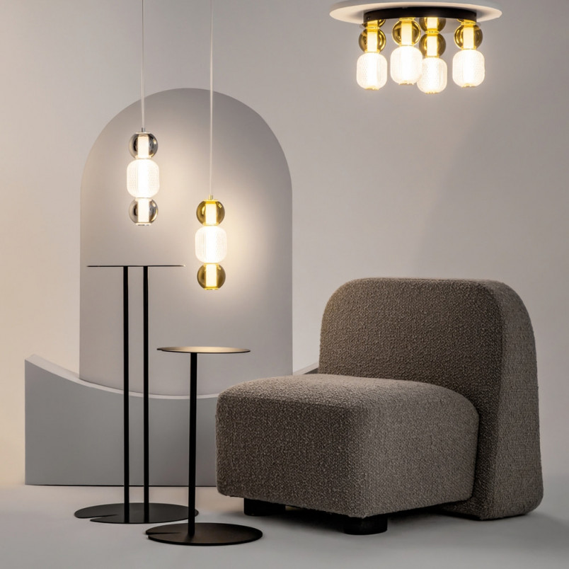Lampa wisząca Drop LED Maytoni | Glamour, Chrom, Szkło
