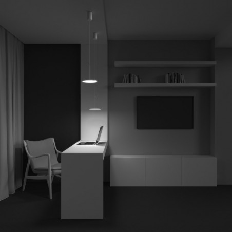 Lampa wisząca LED Plato biała Maytoni | Nowoczesny design