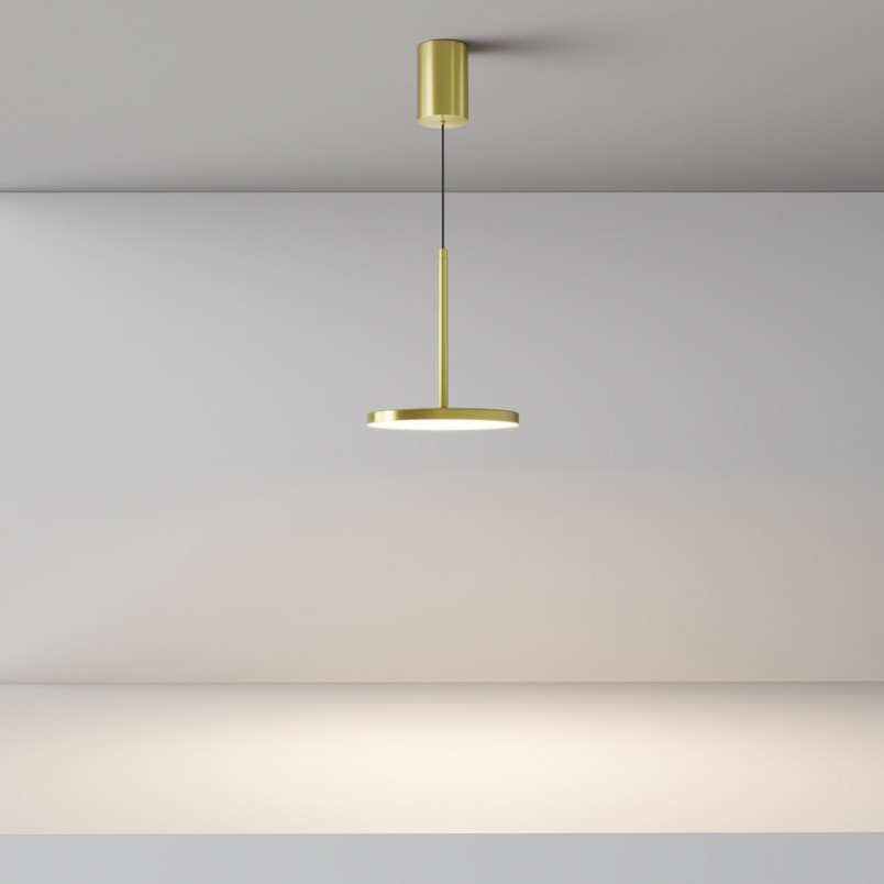 Lampa wisząca Plato LED mosiężna Maytoni | Nowoczesny design