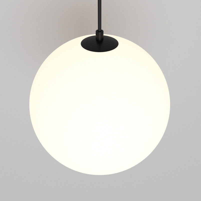 Lampa wisząca Luna LED Maytoni | Biało-czarna kula 20cm