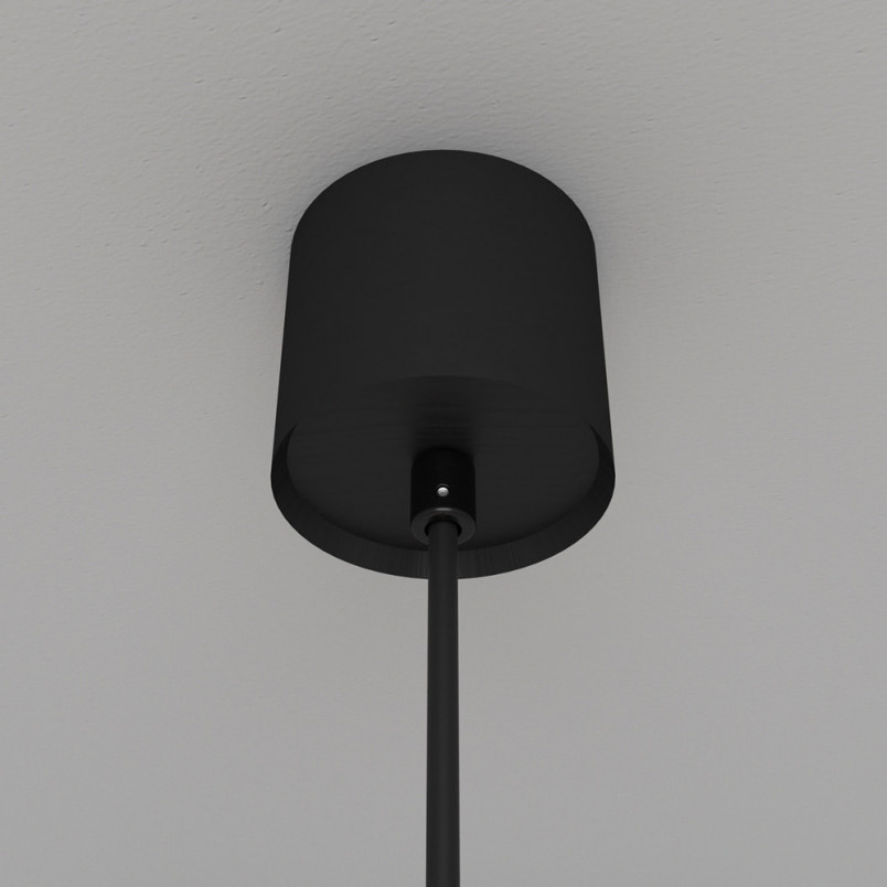 Lampa wisząca Luna LED Maytoni | Biało-czarna kula 20cm