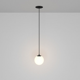 Lampa wisząca Luna LED Maytoni | Biało-czarna kula 10cm