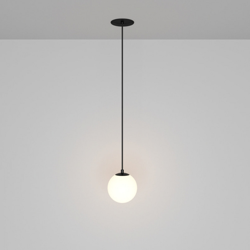 Lampa wisząca Luna LED Maytoni | Biało-czarna kula 10cm