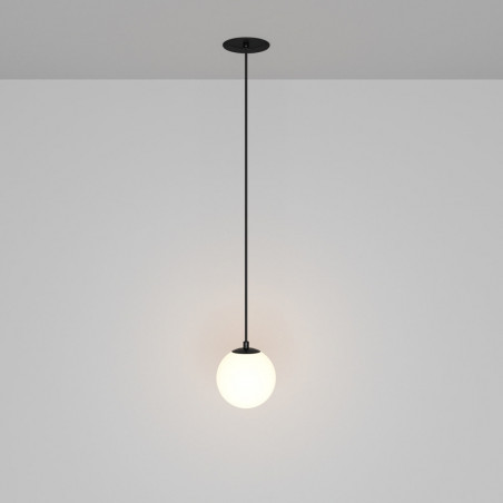 Lampa wisząca Luna LED Maytoni | Biało-czarna kula 10cm