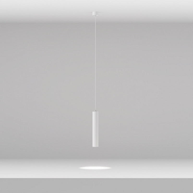 Lampa wisząca Focus LED biała Maytoni | Nowoczesny design