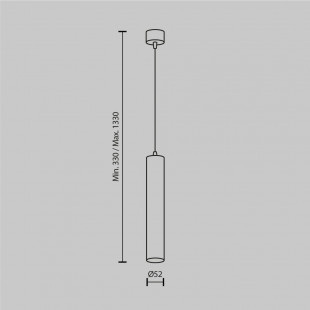 Lampa wisząca Focus LED biała Maytoni | Nowoczesny design