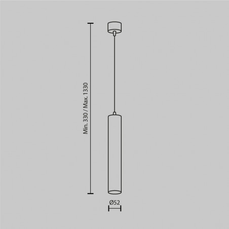 Lampa wisząca Focus LED biała Maytoni | Nowoczesny design